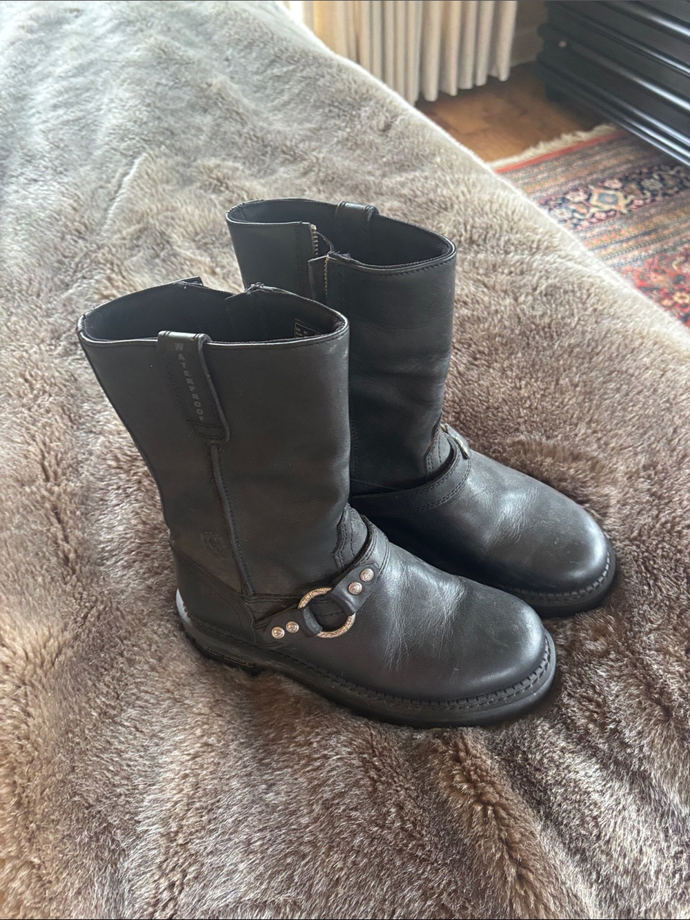 Ariat Women’s Black Leather Motorcycle Boots